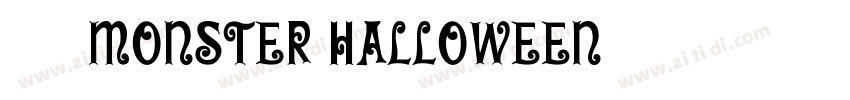 获取 Monster Halloween 字体转换